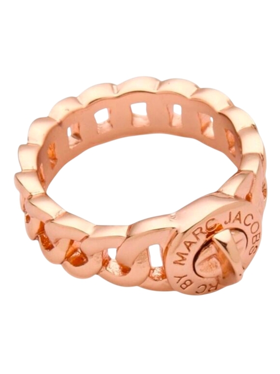Marc Jacobs Jewelry - Marc Jacobs Rose Gold Chain-Link Turnlock Logo Ring NWT & Dusty! Sz 8 (M/L)